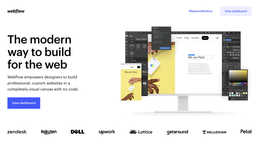Webflowトップ画像