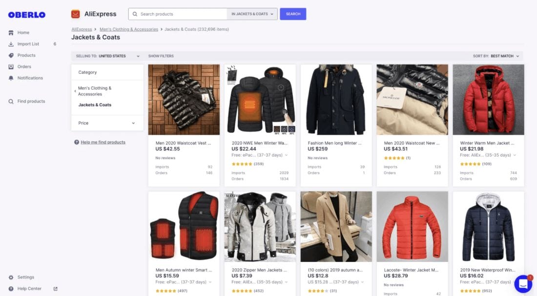 Shopify oberlo