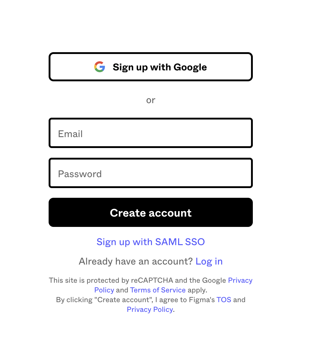 Figmaのアカウント作成図